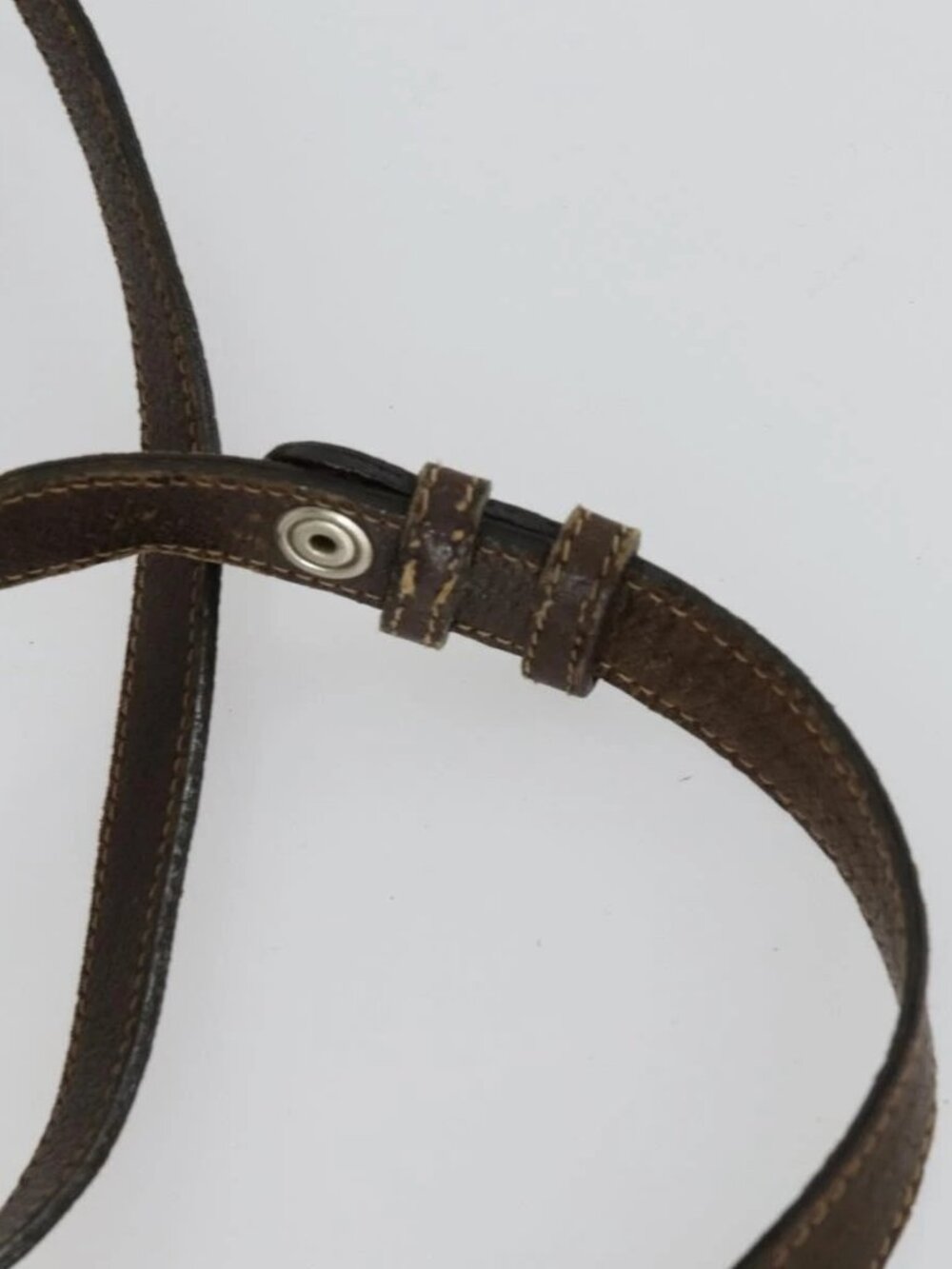 GUCCI GG Supreme Web Sherry Line Bag PVC Beige Gold 41 001 4085 Auth 156428 - Picture 9 of 16